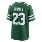 Johmsee NY.Jets #23 Azareye'h Thomas Legacy Green Team Game Jersey
