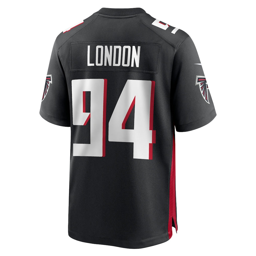 Johmsee A.Falcons #94 LaCale London Black Team Game Jersey