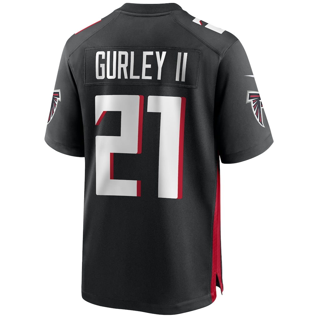 Johmsee A.Falcons #21 Todd Gurley II Black Team Game Jersey