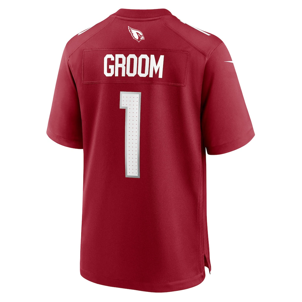 Johmsee A.Cardinals #1 Groom Cardinal Team Game Jersey