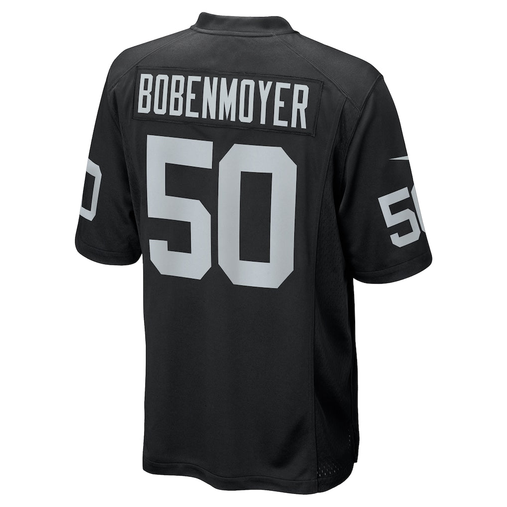 Johmsee LV.Raiders #50 Jacob Bobenmoyer Black Game Player Jersey