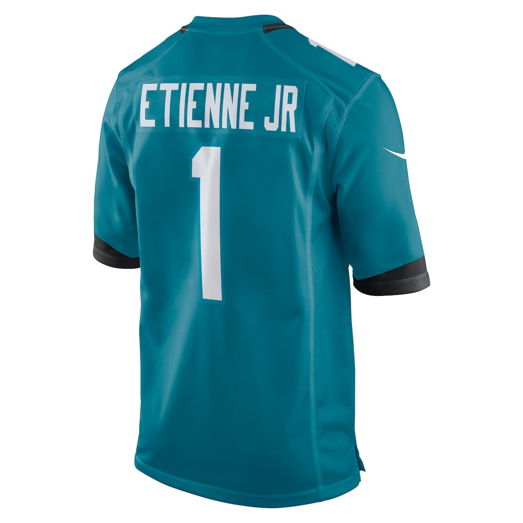 Johmsee J.Jaguars #1 Travis Etienne Jr Teal Game Jersey