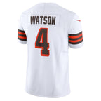 Johmsee C.Browns #4 Deshaun Watson White Vapor F.U.S.E. Limited Jersey