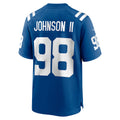 Johmsee IN.Colts #98 Eric Johnson II Royal Team Game Jersey