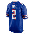 Johmsee B.Bills #2 Tyler Bass Royal Game Player Jersey