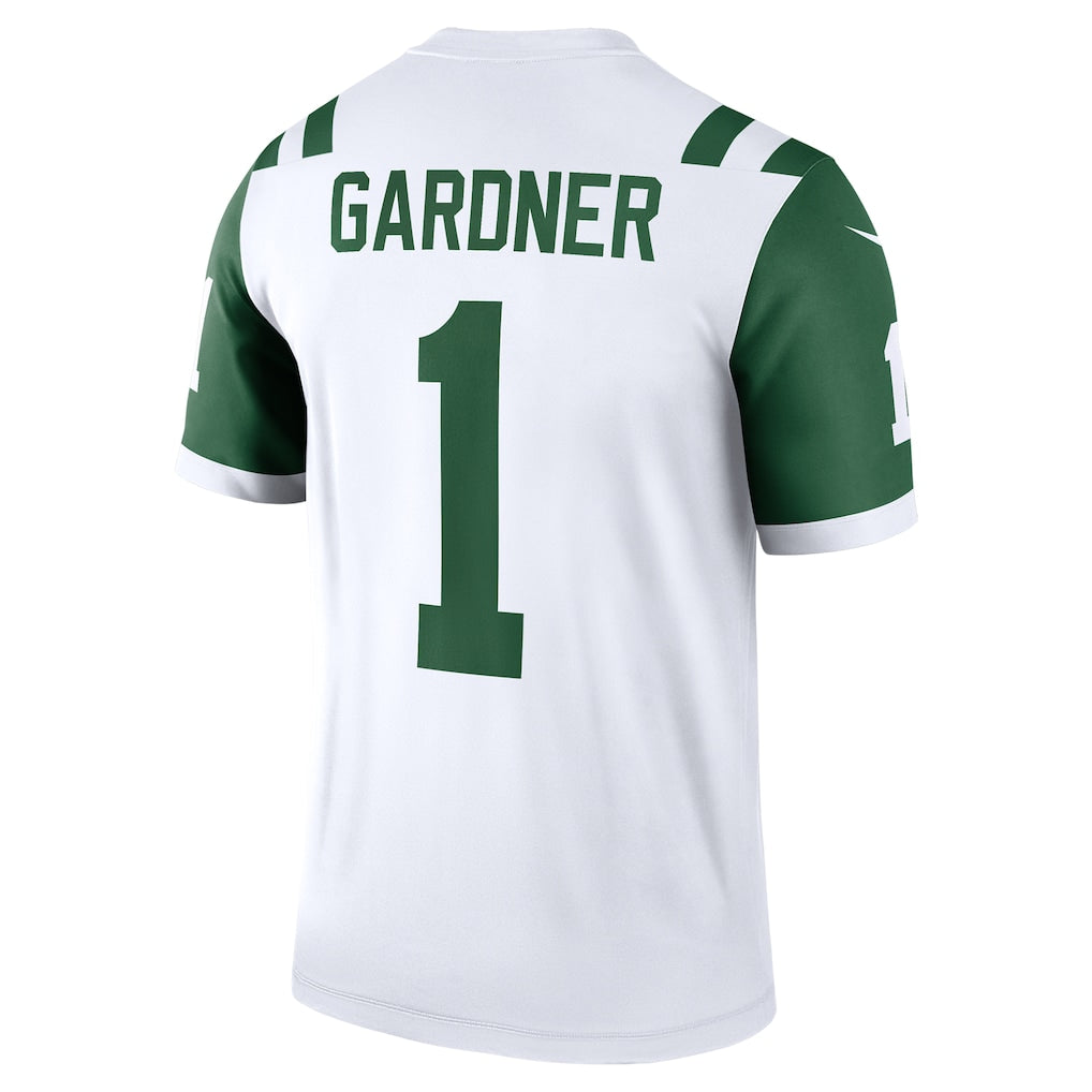 Johmsee NY.Jets #1 Ahmad Sauce Gardner White Player Legend Performance Top Jersey