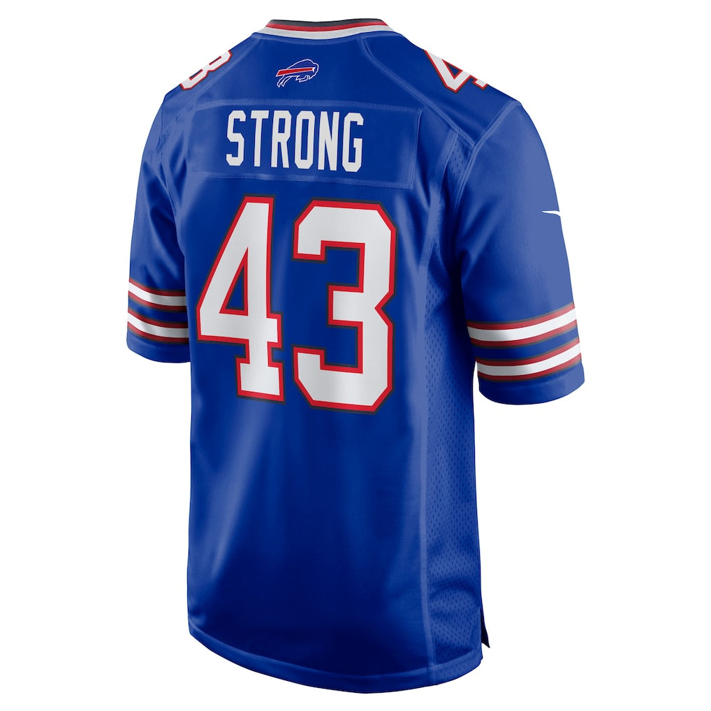 Johmsee B.Bills #43 Dorian Strong Royal Team Game Jersey