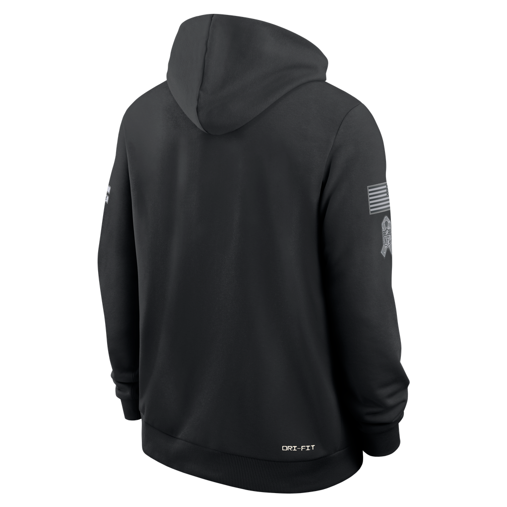 Johmsee W.Commanders Black 2026 Salute to Service Sideline Dri-FIT Pullover Hoodie Jerseys