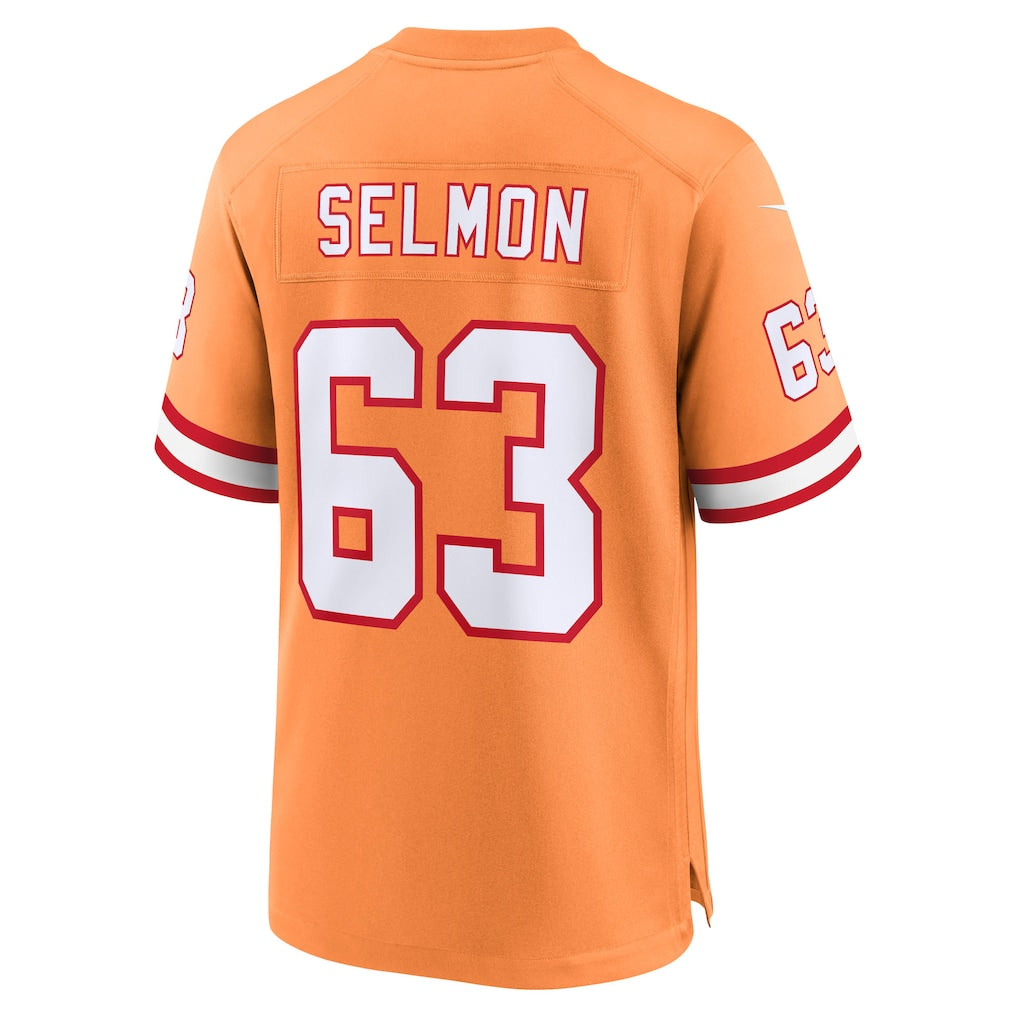 Johmsee TB.Buccaneers #63 Lee Roy Selmon Creamsicle 50th Season Game Jersey