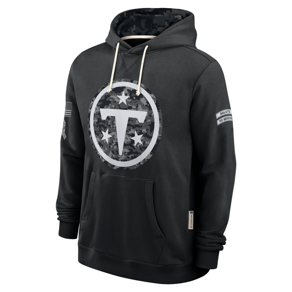 Johmsee T.Titans Black 2026 Salute to Service Sideline Dri-FIT Pullover Hoodie Jerseys