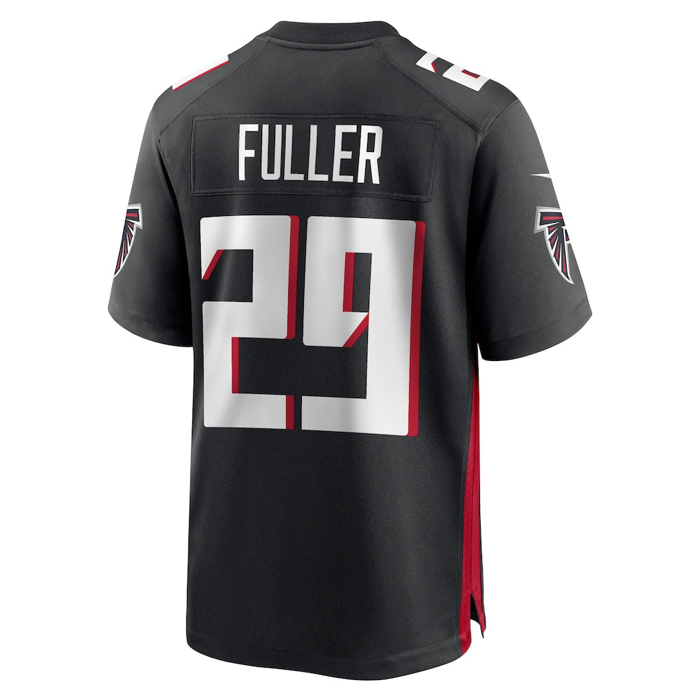 Johmsee A.Falcons #29 Jordan Fuller Black Team Game Jersey