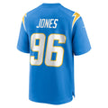 Johmsee LA.Chargers #96 Naquan Jones Powder Blue Team Game Jersey