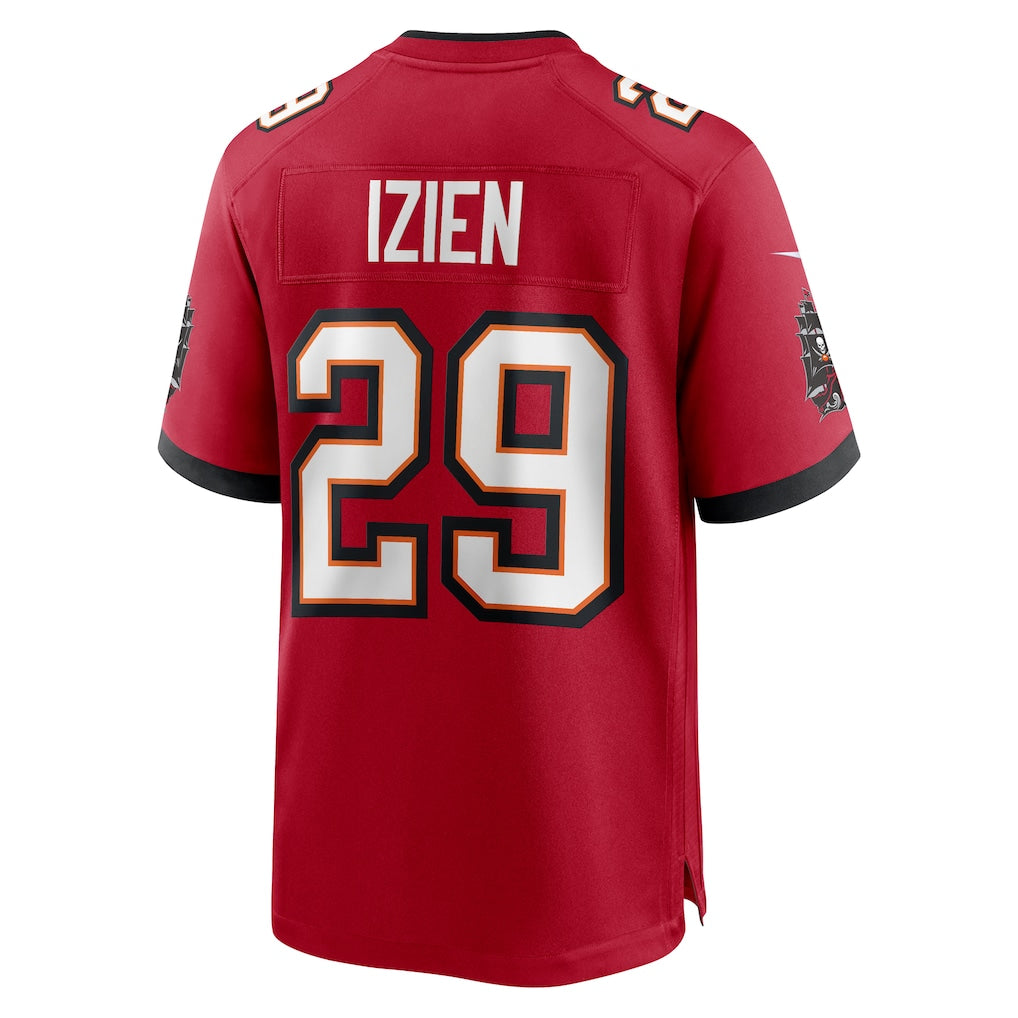 Johmsee TB.Buccaneers #29 Christian Izien Red Game Jersey