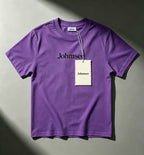 Johmsee Classic Purple T-shirt Cheap Jerseys, 100% Pure Cotton Breathable Sweat-Wicking Soft, Comfortable Skin-Friendly Short Sleeve Basic Jerseys for Daily Wear