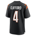 Johmsee C.Bengals #4 Sean Clifford Black Team Game Jersey
