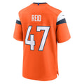 Johmsee D.Broncos #47 Karene Reid Orange Team Game Jersey