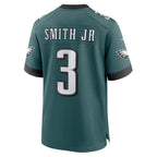 Johmsee P.Eagles #3 Nolan Smith Midnight Green Team Game Jersey