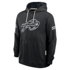Johmsee B.Bills Black 2026 Salute to Service Sideline Dri-FIT Pullover Hoodie Jerseys