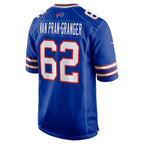 Johmsee B.Bills #62 Sedrick Van Pran-Granger Royal Game Jersey