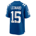 Johmsee IN.Colts #15 Riley Leonard Royal Team Game Jersey