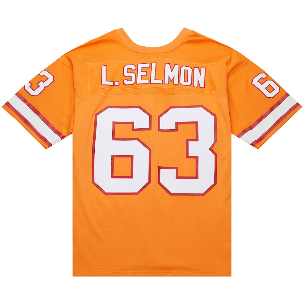 Johmsee TB.Buccaneers #63 Lee Roy Selmon Mitchell & Ness Orange 1976 Legacy Replica Jersey