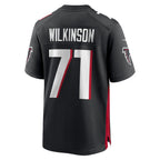 Johmsee A.Falcons #71 Elijah Wilkinson Black Team Game Jersey
