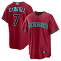 Johmsee A.Diamondbacks #7 Corbin Carroll Player Red Home Replica Personalized Stitched Jerseys