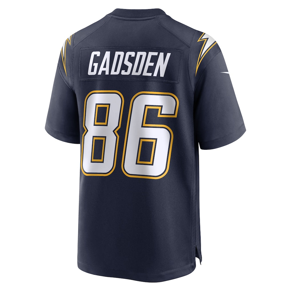 Johmsee LA.Chargers #86 Oronde Gadsden Navy Alternate 2 Super Chargers Game Jersey