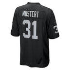 Johmsee LV.Raiders #31 Raheem Mostert Black Team Game Jersey