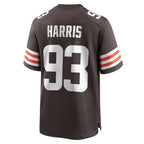 Johmsee C.Browns #93 Shelby Harris Brown Team Game Jersey