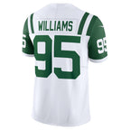 Johmsee NY.Jets #95 Quinnen Williams White Classic Alternate Vapor F.U.S.E. Limited Jersey