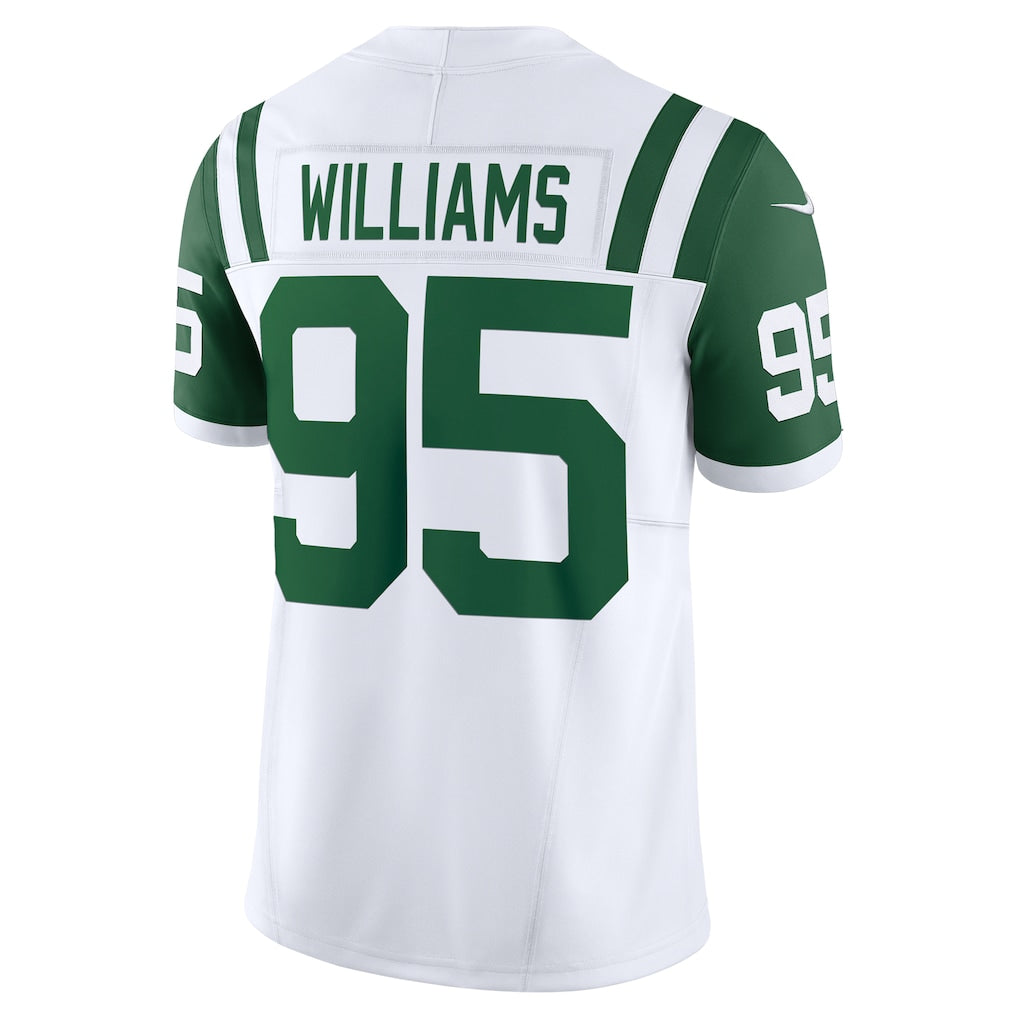 Johmsee NY.Jets #95 Quinnen Williams White Classic Alternate Vapor F.U.S.E. Limited Jersey