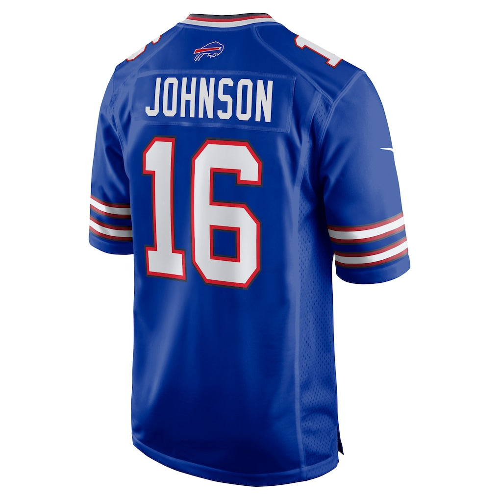 Johmsee B.Bills #16 Xavier Johnson Royal Game Jersey