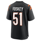 Johmsee C.Bengals #51 Isaiah Foskey Black Team Game Jersey