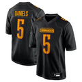 Johmsee #5 Jayden Daniels Player W.Commanders Carbon Black Fashion Stitched Jerseys