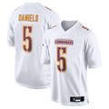 Johmsee #5 Jayden Daniels Player W.Commanders Tundra White Fashion Stitched Jerseys