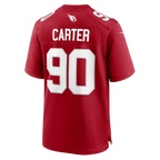 Johmsee A.Cardinals #90 Zach Carter Cardinal Team Game Jersey