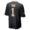 Johmsee NO.Saints #1 Dad Black Game Jersey