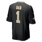 Johmsee NO.Saints #1 Dad Black Game Jersey