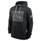 Johmsee NY.Giants Black 2026 Salute to Service Sideline Dri-FIT Pullover Hoodie Jerseys