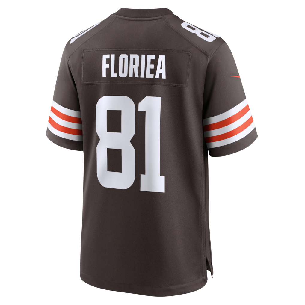 Johmsee C.Browns #81 Luke Floriea Brown Team Game Jersey