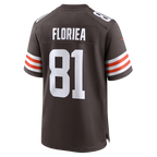Johmsee C.Browns #81 Luke Floriea Brown Team Game Jersey