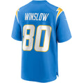 Johmsee LA.Chargers #80 Kellen Winslow Powder Blue Game Retired Player Jersey