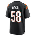 Johmsee C.Bengals #58 Joseph Ossai Black Game Jersey