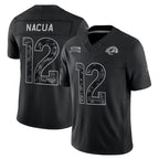 Johmsee LA.Rams #12 Puka Nacua Player Black Limited 2026 Salute to Service Home Game Stitched Jerseys
