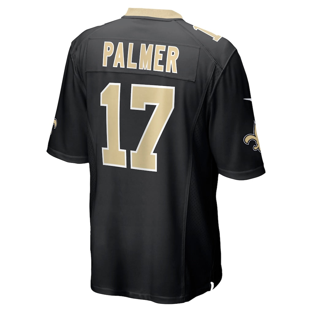 Johmsee NO.Saints #17 Trey Palmer Black Team Game Jersey