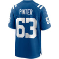 Johmsee IN.Colts #63 Danny Pinter Royal Game Jersey