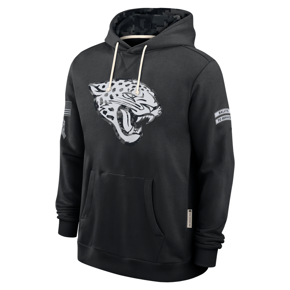 Johmsee J.Jaguars Black 2026 Salute to Service Sideline Dri-FIT Pullover Hoodie Jerseys