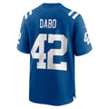 Johmsee IN.Colts #42 Marcel Dabo Royal Game Player Jersey