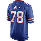 Johmsee B.Bills #78 Bruce Smith Royal Game Retired Player Jersey